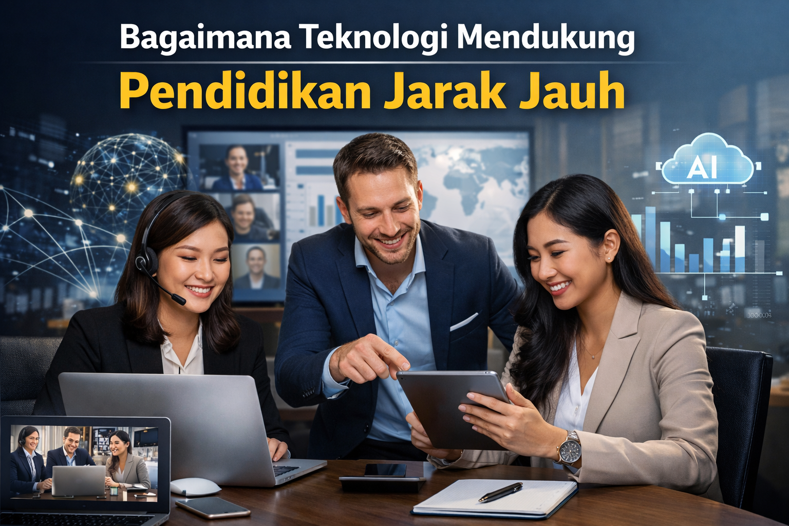 Teknologi Mendukung Pendidikan Jarak Jauh