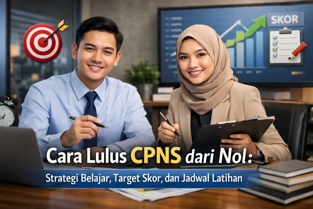 Cara Lulus CPNS dari Nol: Strategi Belajar, Target Skor, dan Jadwal Latihan
