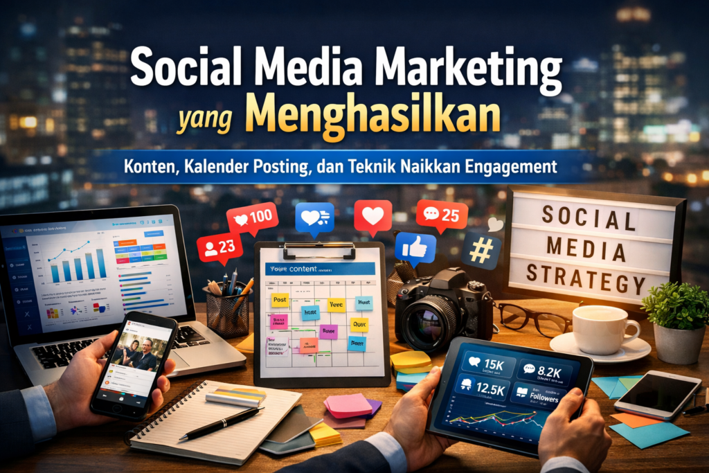 Social Media Marketing yang Menghasilkan: Konten, Kalender Posting, dan Teknik Naikkan Engagement