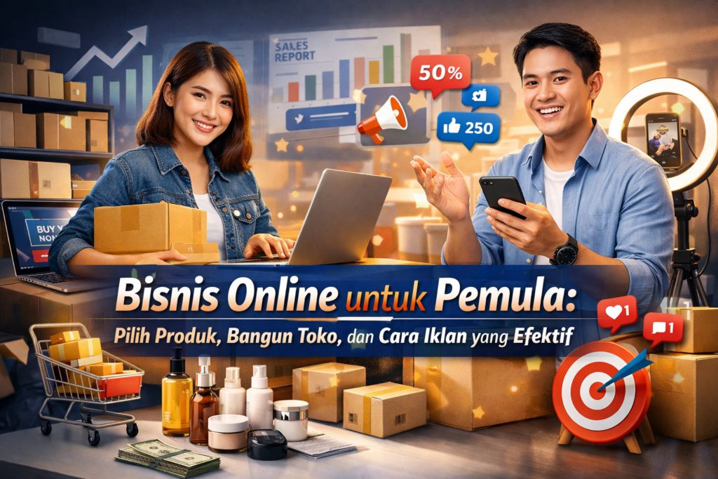 Bisnis Online untuk Pemula: Pilih Produk, Bangun Toko, dan Cara Iklan yang Efektif