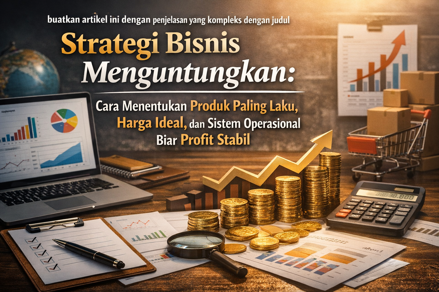 Strategi Bisnis Menguntungkan: Cara Menentukan Produk Paling Laku, Harga Ideal, dan Sistem Operasional Biar Profit Stabil