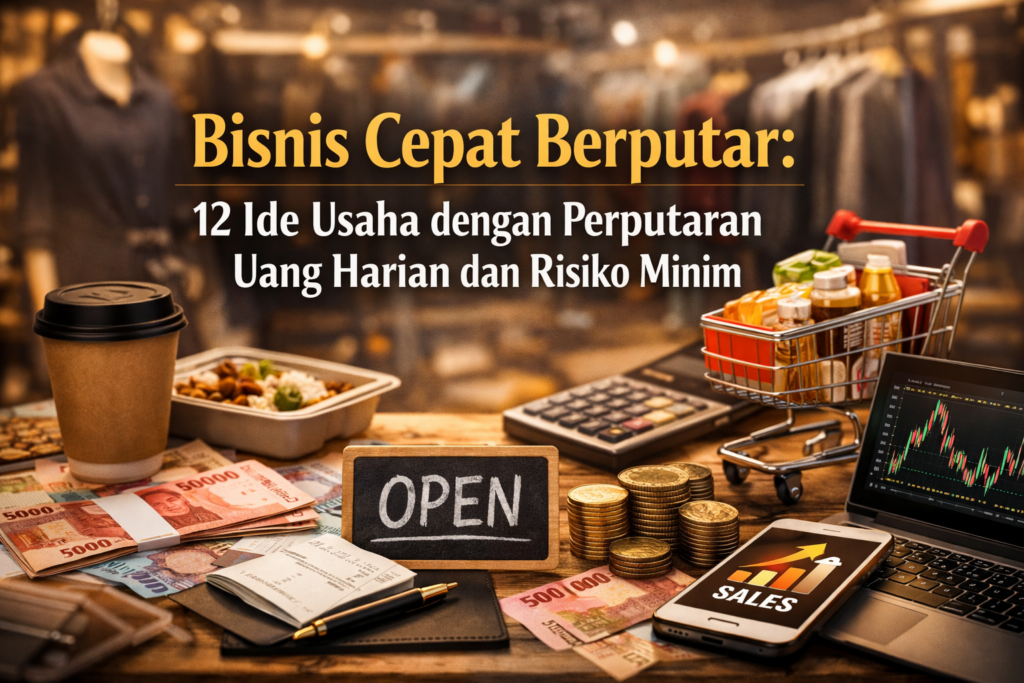 Bisnis Cepat Berputar: 12 Ide Usaha dengan Perputaran Uang Harian dan Risiko Minim