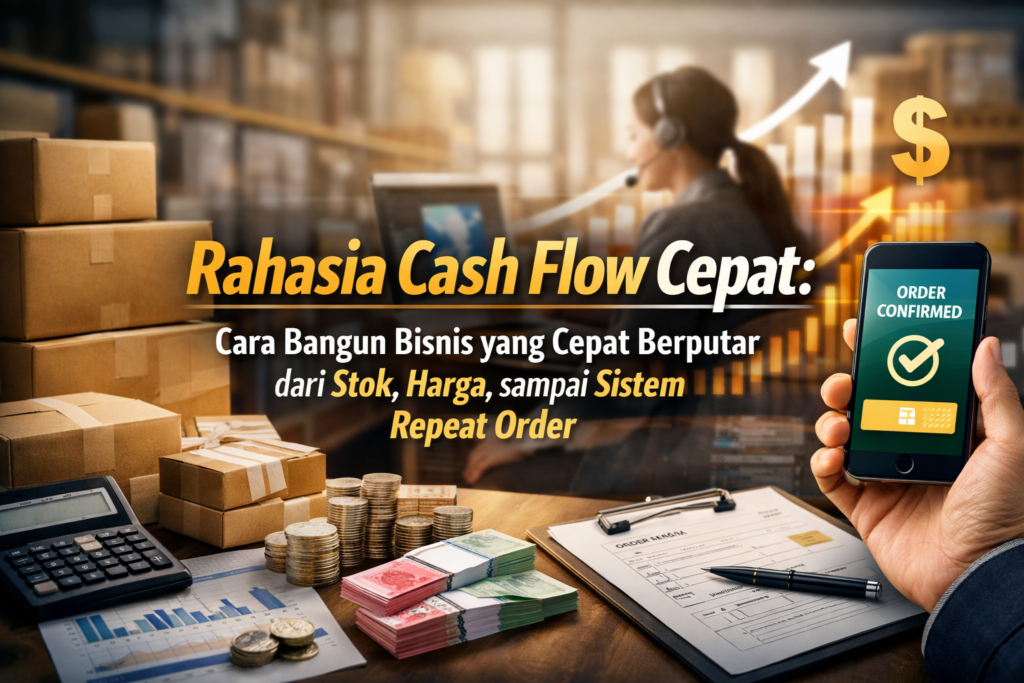 Rahasia Cash Flow Cepat: Cara Bangun Bisnis yang Cepat Berputar dari Stok, Harga, sampai Sistem Repeat Order